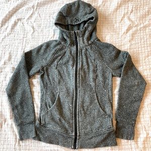 Lululemon scuba hoodie speckled black size 4